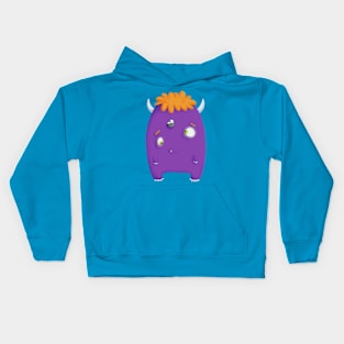 A Ginger Haired Purple Monster Kids Hoodie